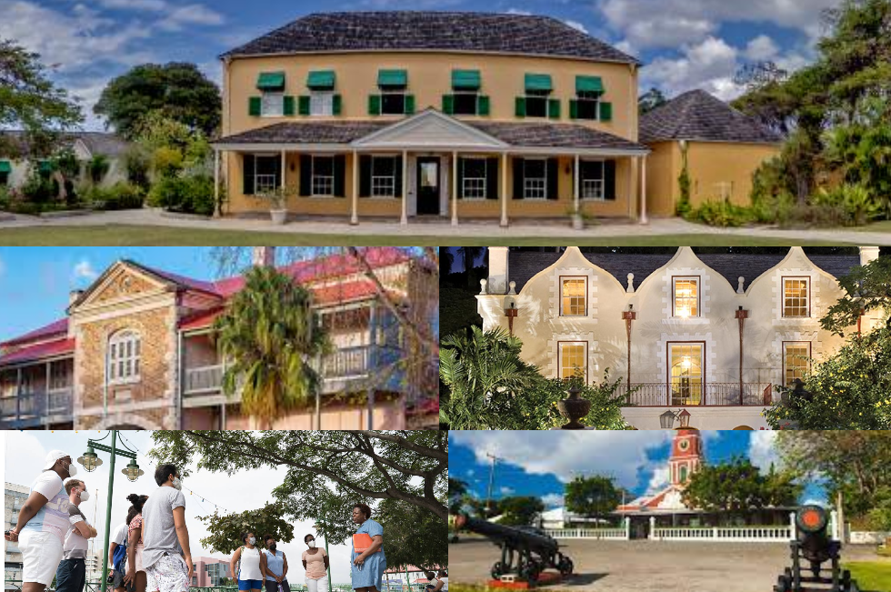 A collage of the top 5 Barbados history tour sites